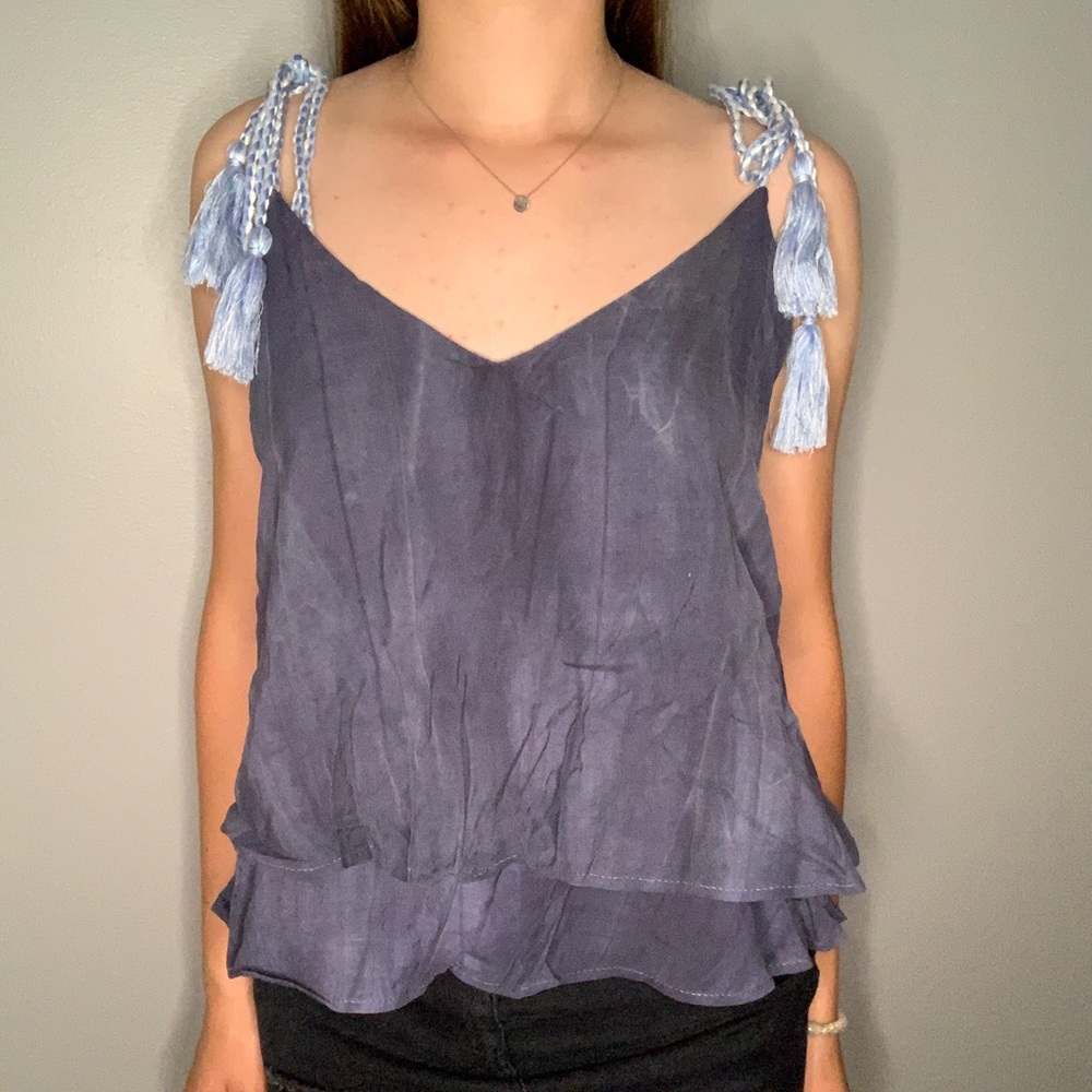 Blue tank top